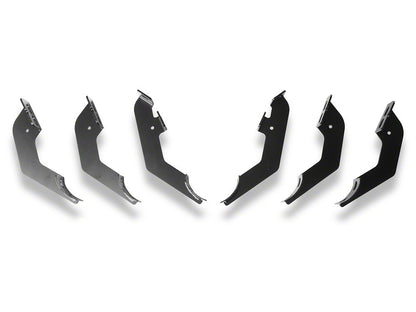 RedRock 4-Inch Oval Straight End Side Step Bars; 304 Stainless Steel (24-25 Tacoma Double Cab)