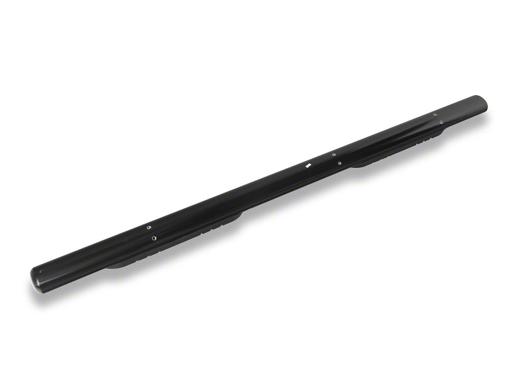 RedRock 4-Inch Oval Straight Side Step Bars; Black (24-25 Tacoma Double Cab)