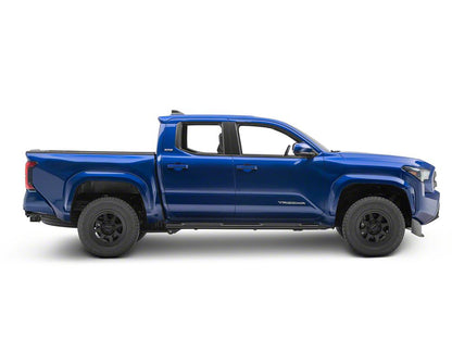 RedRock 4-Inch Oval Straight Side Step Bars; Black (24-25 Tacoma Double Cab)