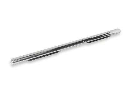 RedRock 4-Inch Oval Straight Side Step Bars; Stainless Steel (24-25 Tacoma Double Cab)