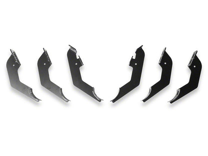 RedRock 4-Inch Oval Straight Side Step Bars; Stainless Steel (24-25 Tacoma Double Cab)