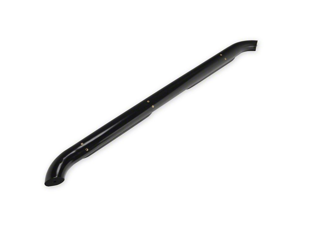 RedRock 4-Inch Oval Bent End Side Step Bars; Black (24-25 Tacoma Double Cab)