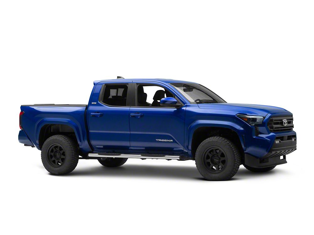 RedRock 5-Inch Oval Straight End Side Step Bars; 304 Stainless (24-25 Tacoma Double Cab)