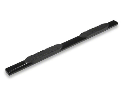 RedRock 5-Inch Oval Straight End Side Step Bars; Black (24-25 Tacoma Double Cab)
