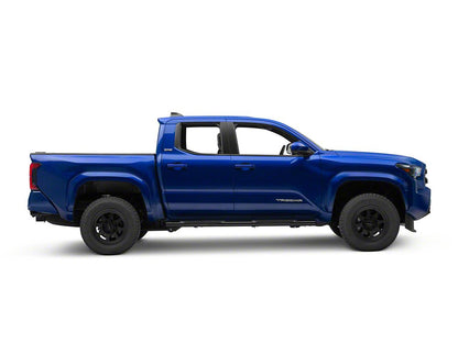RedRock 5-Inch Oval Straight End Side Step Bars; Black (24-25 Tacoma Double Cab)