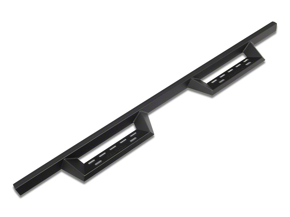 RedRock 4-Inch Drop TC1 Running Boards; Textured Black (05-23 Tacoma Double Cab)