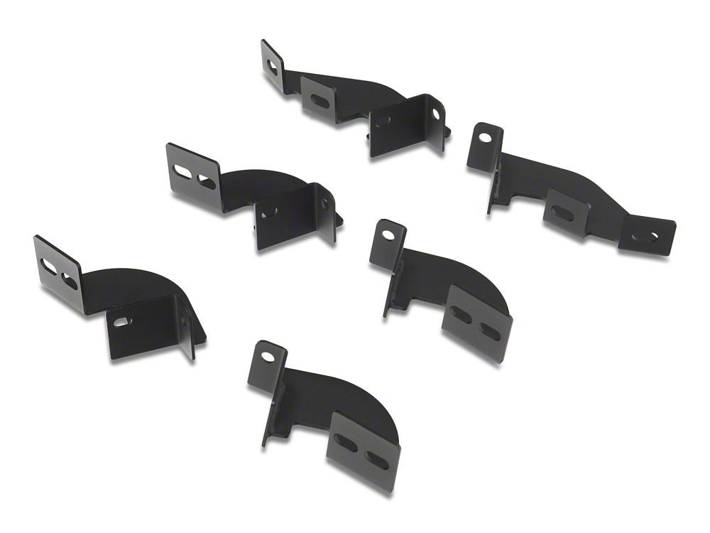 RedRock 4-Inch Drop TC1 Running Boards; Textured Black (05-23 Tacoma Double Cab)
