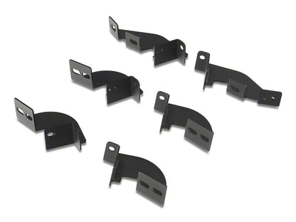 RedRock 4-Inch Drop TC1 Running Boards; Textured Black (05-23 Tacoma Double Cab)