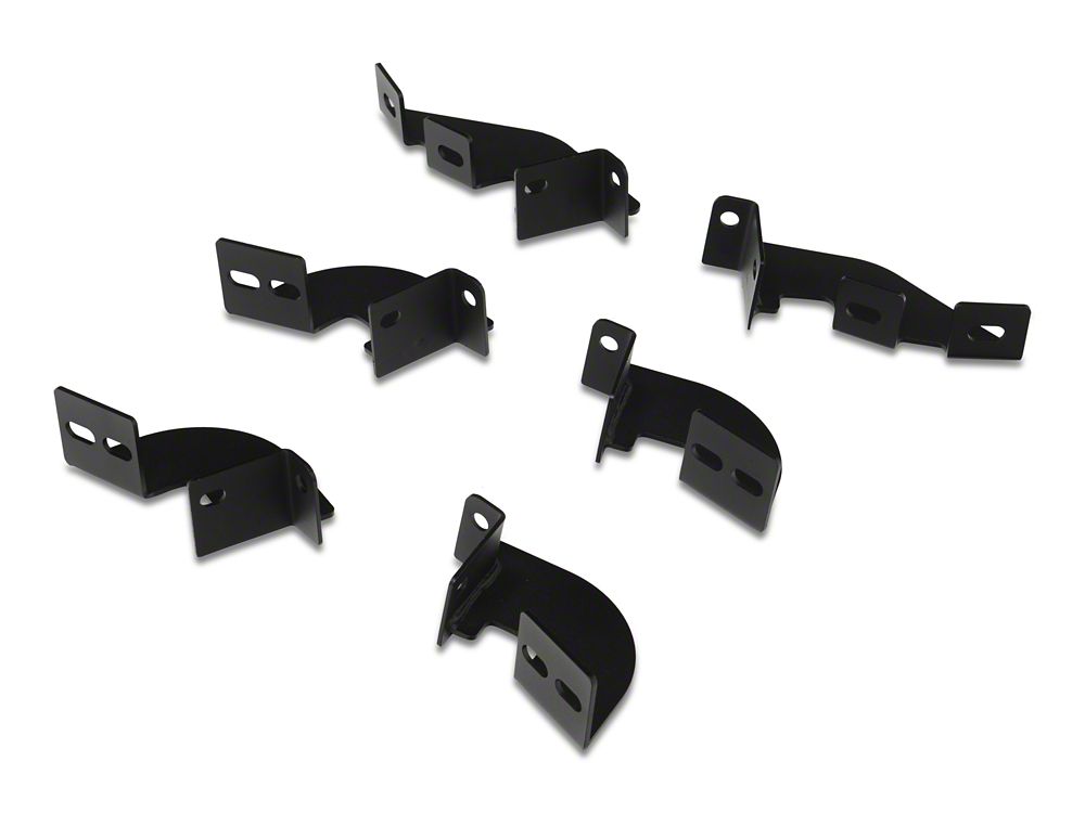 RedRock 4-Inch Drop TC1 Running Boards; Textured Black (05-23 Tacoma Access Cab)