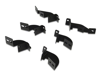 RedRock 4-Inch Drop TC1 Running Boards; Textured Black (05-23 Tacoma Access Cab)