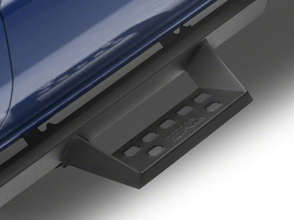RedRock 4-Inch Drop TC1 Running Boards; Textured Black (24-25 Tacoma Double Cab)