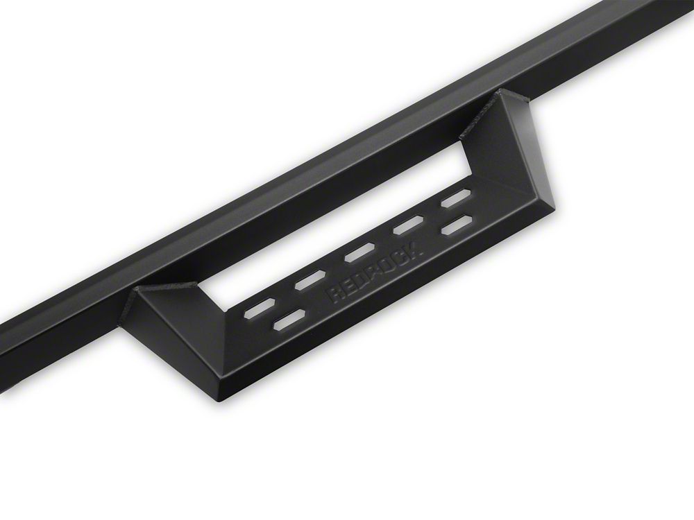 RedRock 4-Inch Drop TC1 Running Boards; Textured Black (24-25 Tacoma Double Cab)