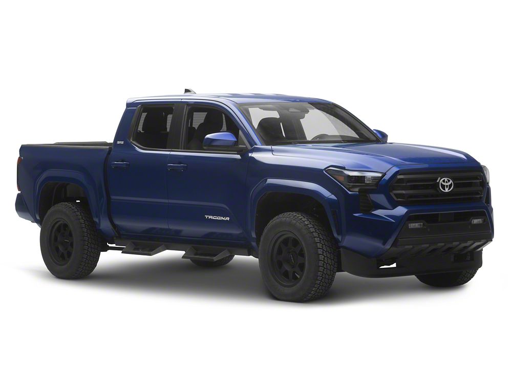 RedRock 4-Inch Drop TC1 Running Boards; Textured Black (24-25 Tacoma Double Cab)