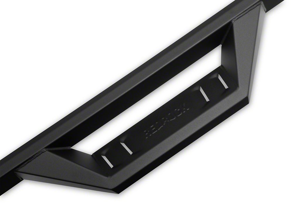 RedRock TC2 Drop Step Running Boards; Textured Black (05-23 Tacoma Double Cab)