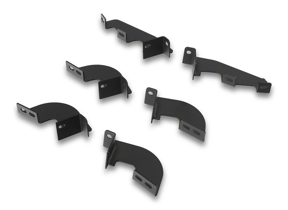 RedRock TC2 Drop Step Running Boards; Textured Black (05-23 Tacoma Double Cab)