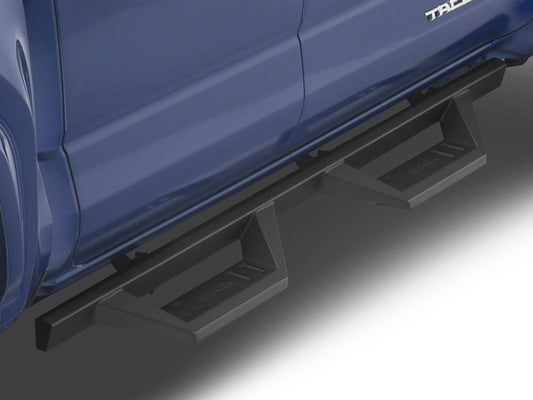 RedRock TC2 Drop Step Running Boards; Textured Black (24-25 Tacoma Double Cab)