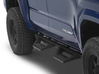 RedRock TC2 Drop Step Running Boards; Textured Black (24-25 Tacoma Double Cab)