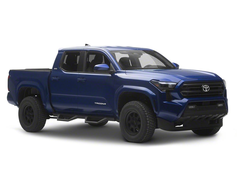 RedRock TC2 Drop Step Running Boards; Textured Black (24-25 Tacoma Double Cab)