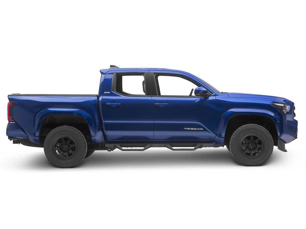 RedRock TC2 Drop Step Running Boards; Textured Black (24-25 Tacoma Double Cab)