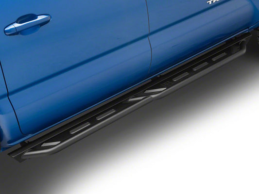 RedRock TC3 HD Rocker Steps; Textured Black (05-23 Tacoma Double Cab)