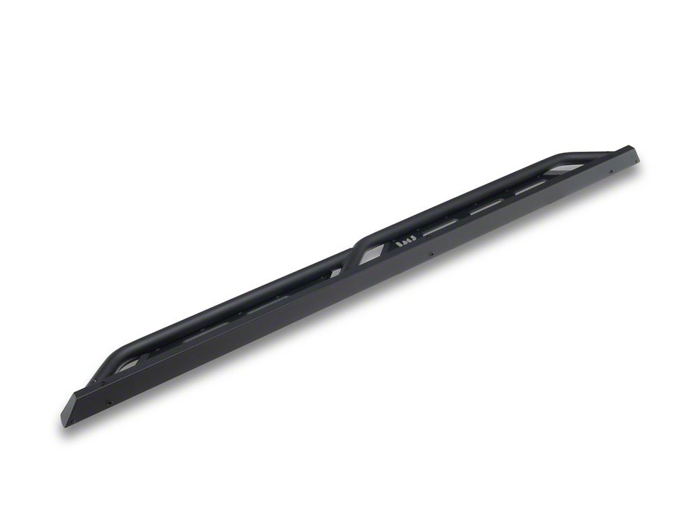 RedRock TC3 HD Rocker Steps; Textured Black (05-23 Tacoma Double Cab)