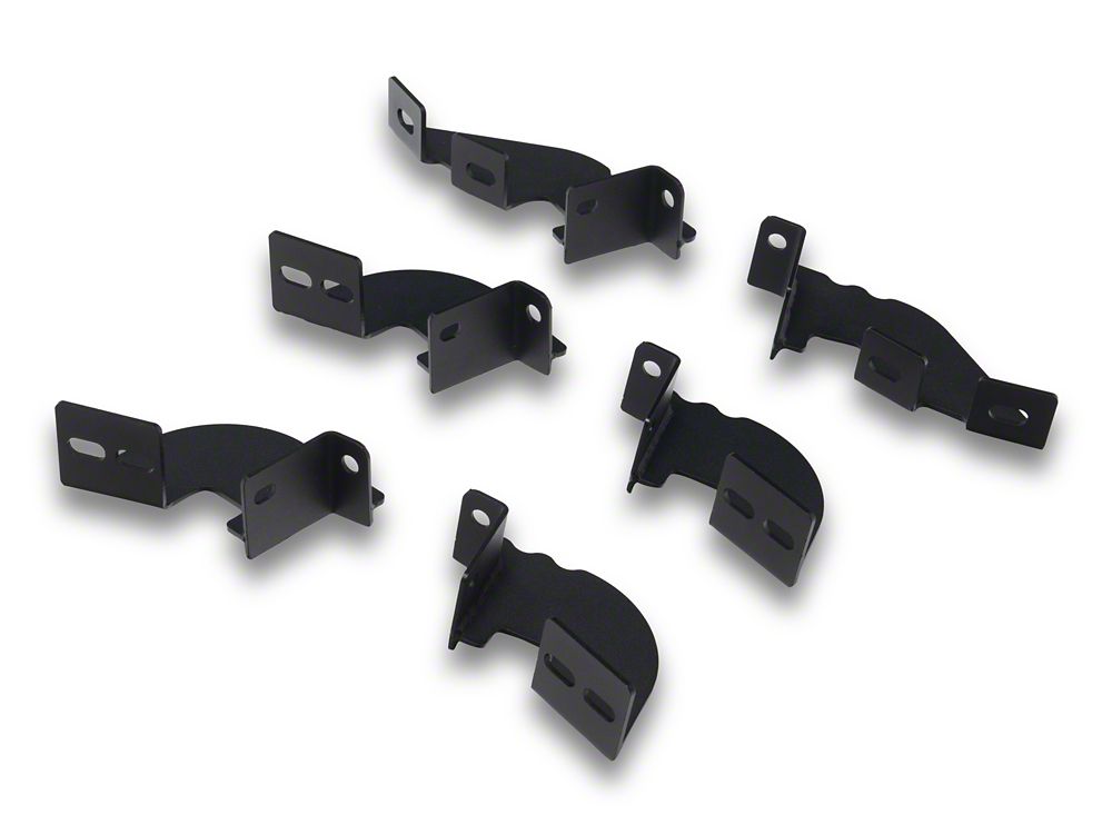 RedRock TC3 HD Rocker Steps; Textured Black (05-23 Tacoma Double Cab)