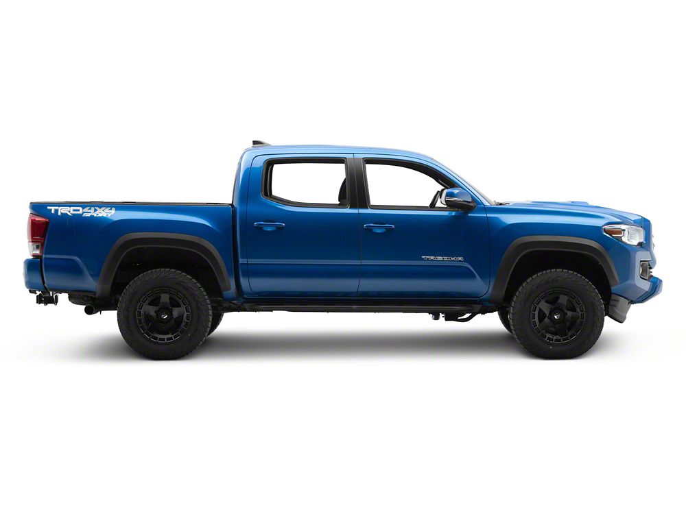 RedRock TC3 HD Rocker Steps; Textured Black (05-23 Tacoma Double Cab)