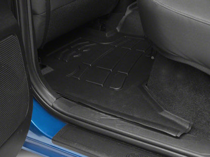 RedRock Sure-Fit Second Row Floor Liner; Black (05-23 Tacoma Double Cab)