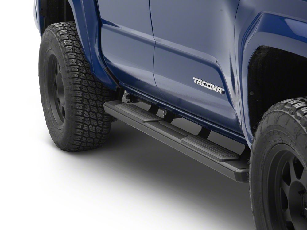 RedRock OEM Style Rocker Side Step Bars; Black (24-25 Tacoma Double Cab)