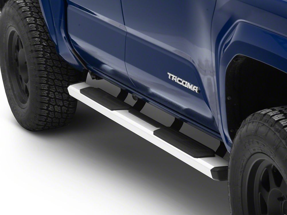 RedRock OEM Style Rocker Side Step Bars; Silver (24-25 Tacoma Double Cab)
