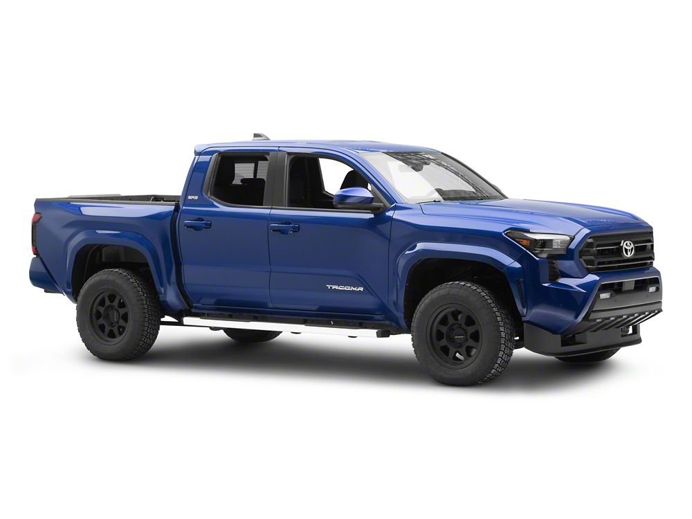 RedRock OEM Style Rocker Side Step Bars; Silver (24-25 Tacoma Double Cab)