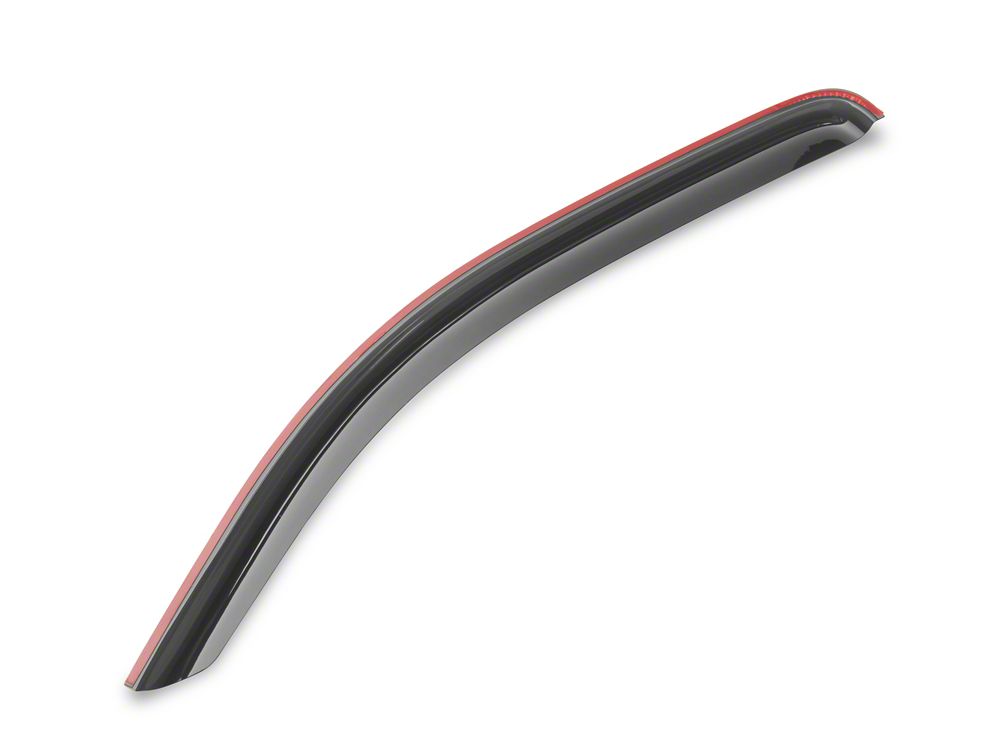 RedRock Window Deflectors; Front and Rear; Smoked (05-15 Tacoma Double Cab)
