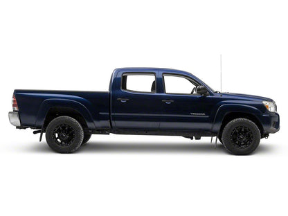 RedRock In-Channel Window Deflectors; Front and Rear; Smoke (05-15 Tacoma Double Cab)