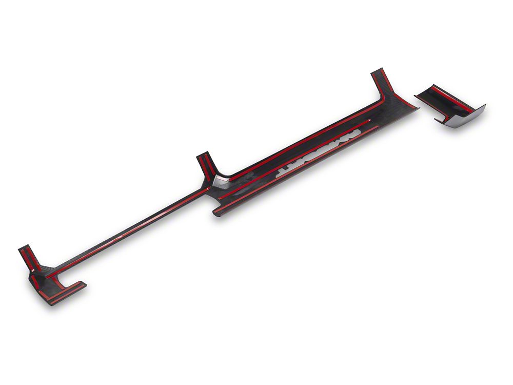 RedRock Dashboard Trim; Carbon Fiber Style (24-26 Tacoma w/o 14.30-Inch Screen)