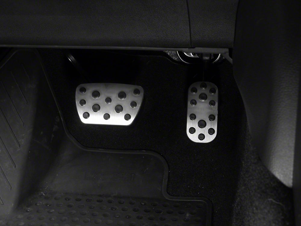 RedRock Billet Pedal Set; Silver (24-26 Tacoma)