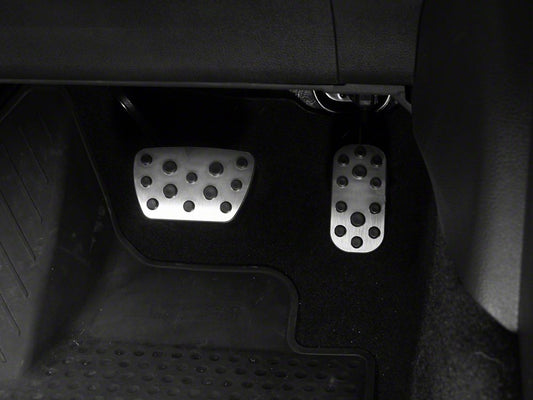 RedRock Billet Pedal Set; Silver (24-26 Tacoma)