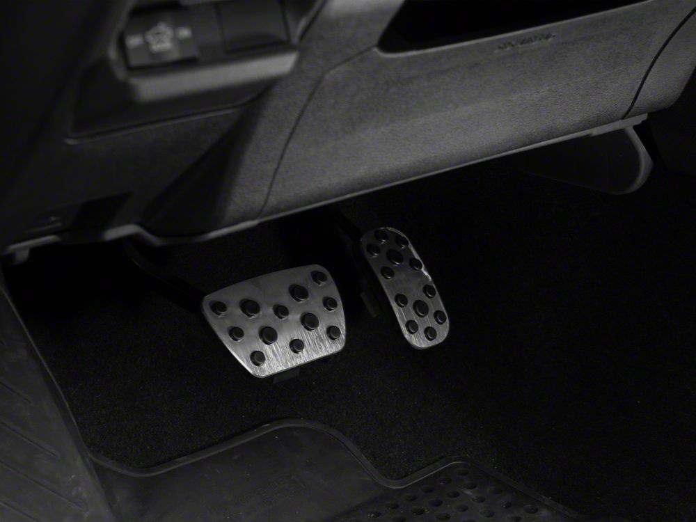 RedRock Billet Pedal Set; Silver (24-26 Tacoma)