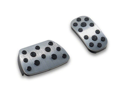 RedRock Billet Pedal Set; Silver (24-26 Tacoma)