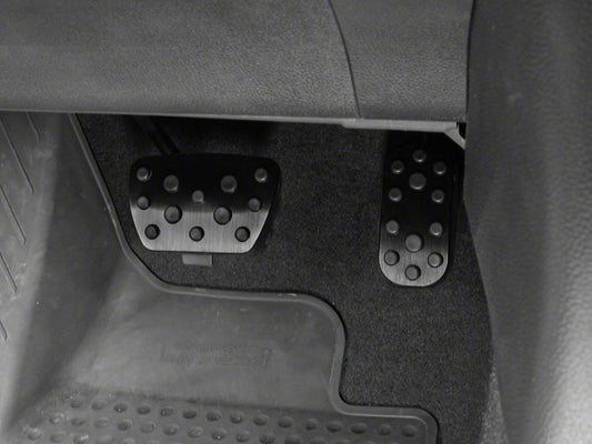 RedRock Billet Pedal Set; Black (24-26 Tacoma)