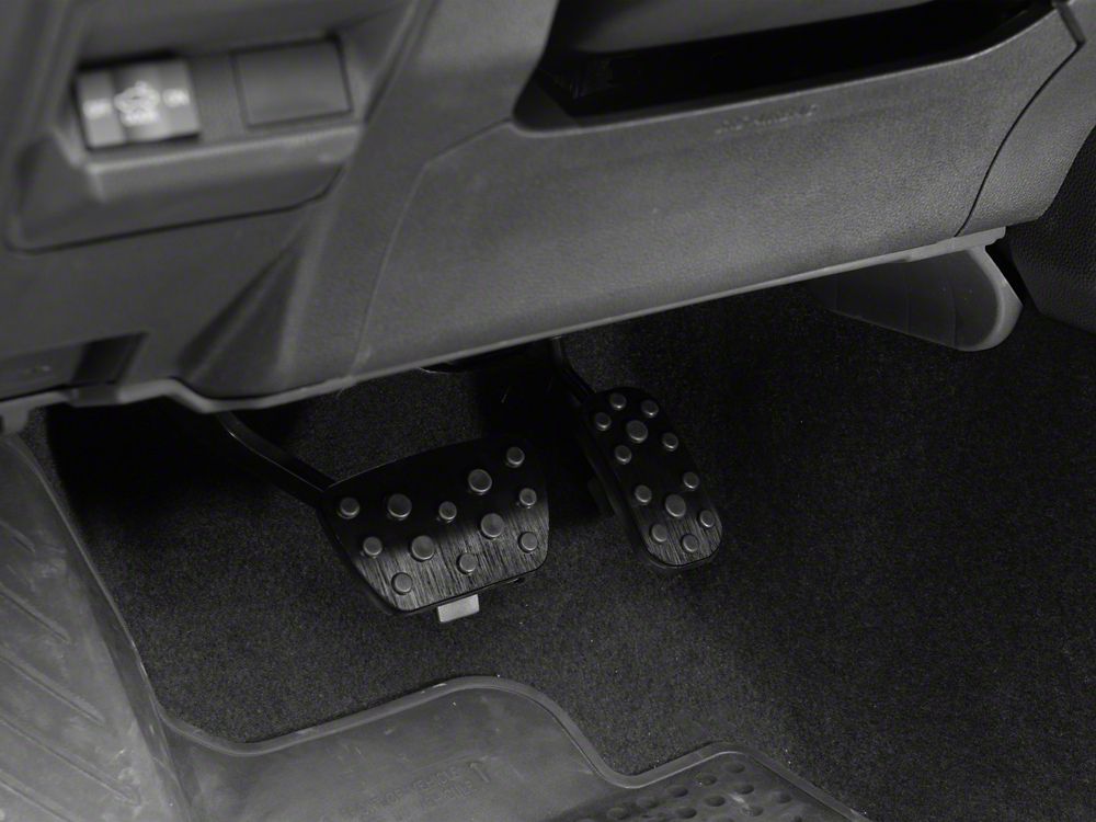 RedRock Billet Pedal Set; Black (24-26 Tacoma)