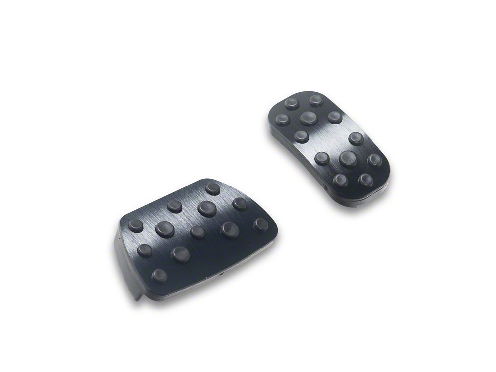 RedRock Billet Pedal Set; Black (24-26 Tacoma)