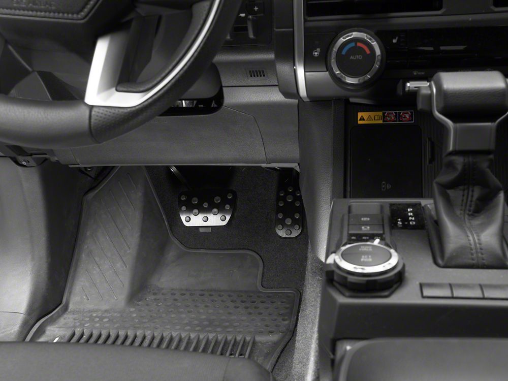 RedRock Billet Pedal Set; Black (24-26 Tacoma)