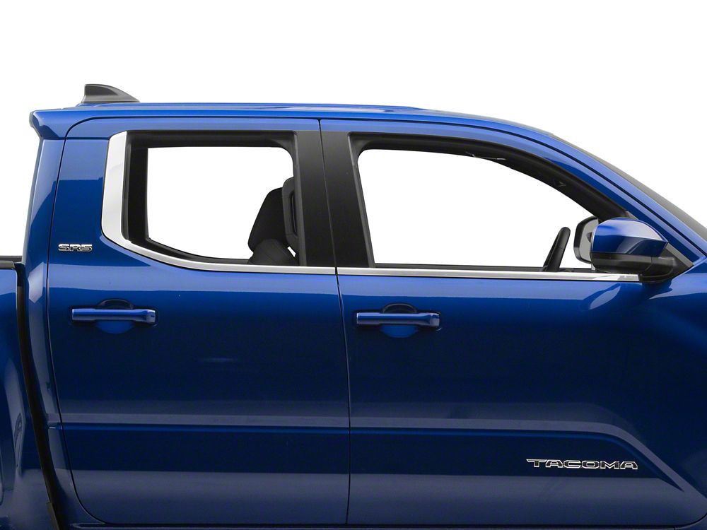 RedRock Window Trim; Chrome (24-26 Tacoma)