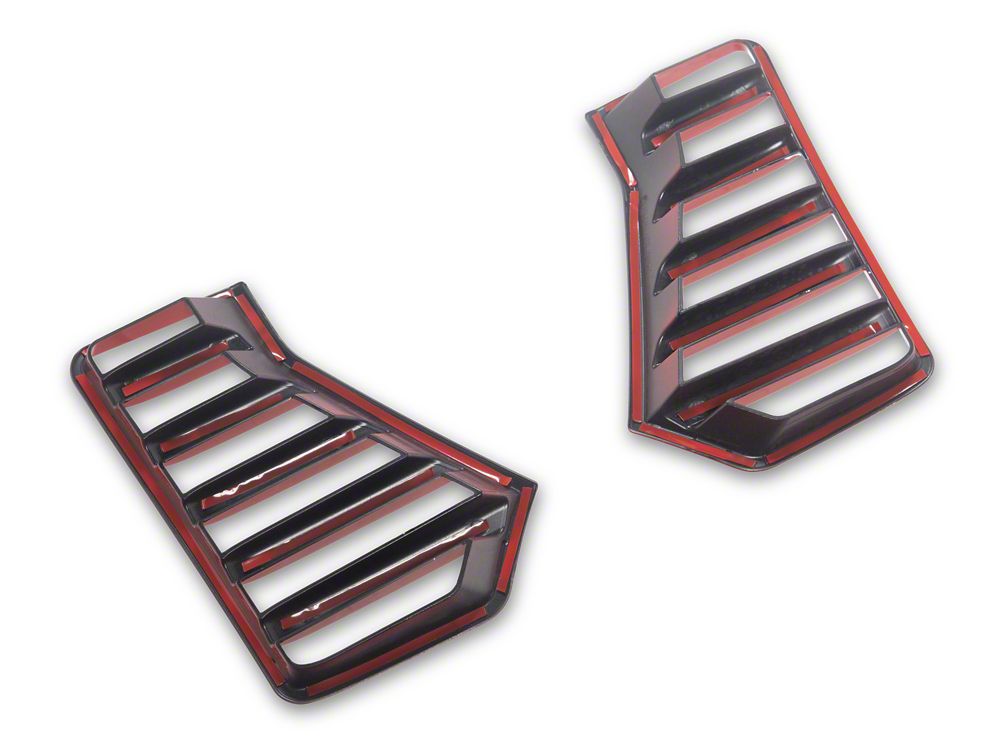 RedRock Bumper Vent Cover; Gloss Red (24-26 Tacoma)