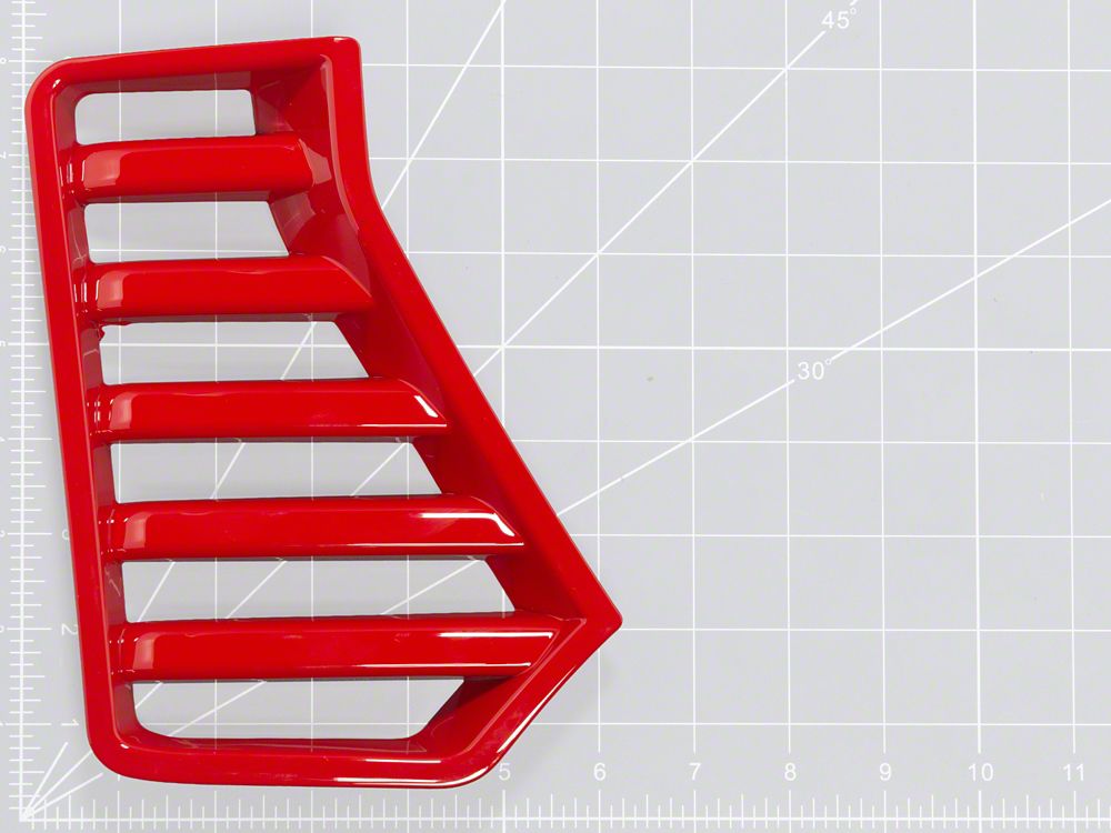 RedRock Bumper Vent Cover; Gloss Red (24-26 Tacoma)