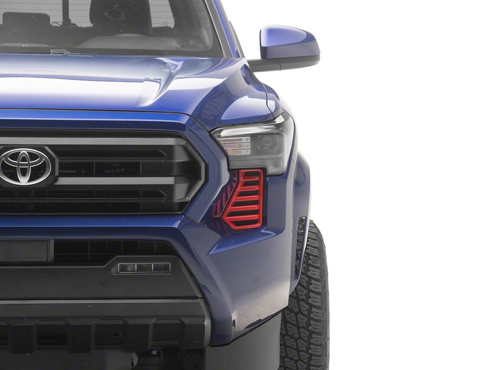 RedRock Bumper Vent Cover; Gloss Red (24-26 Tacoma)