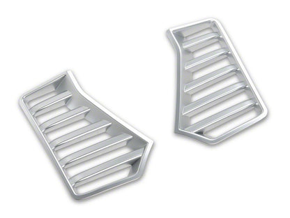 RedRock Bumper Vent Cover; Gloss Silver (24-26 Tacoma)