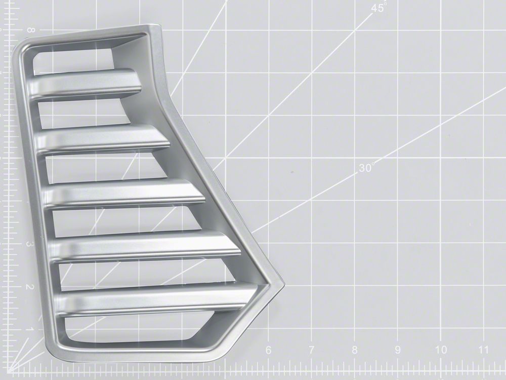 RedRock Bumper Vent Cover; Gloss Silver (24-26 Tacoma)