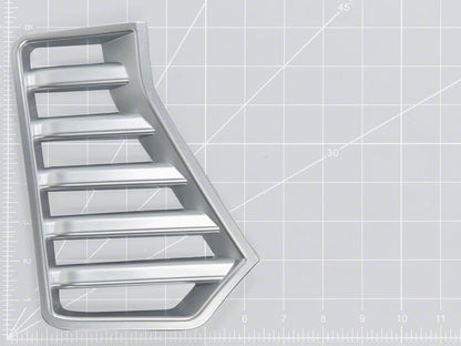 RedRock Bumper Vent Cover; Gloss Silver (24-26 Tacoma)