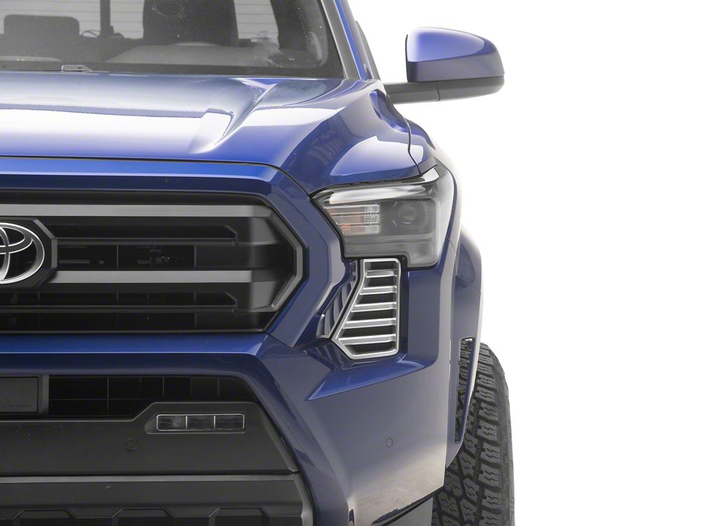 RedRock Bumper Vent Cover; Gloss Silver (24-26 Tacoma)